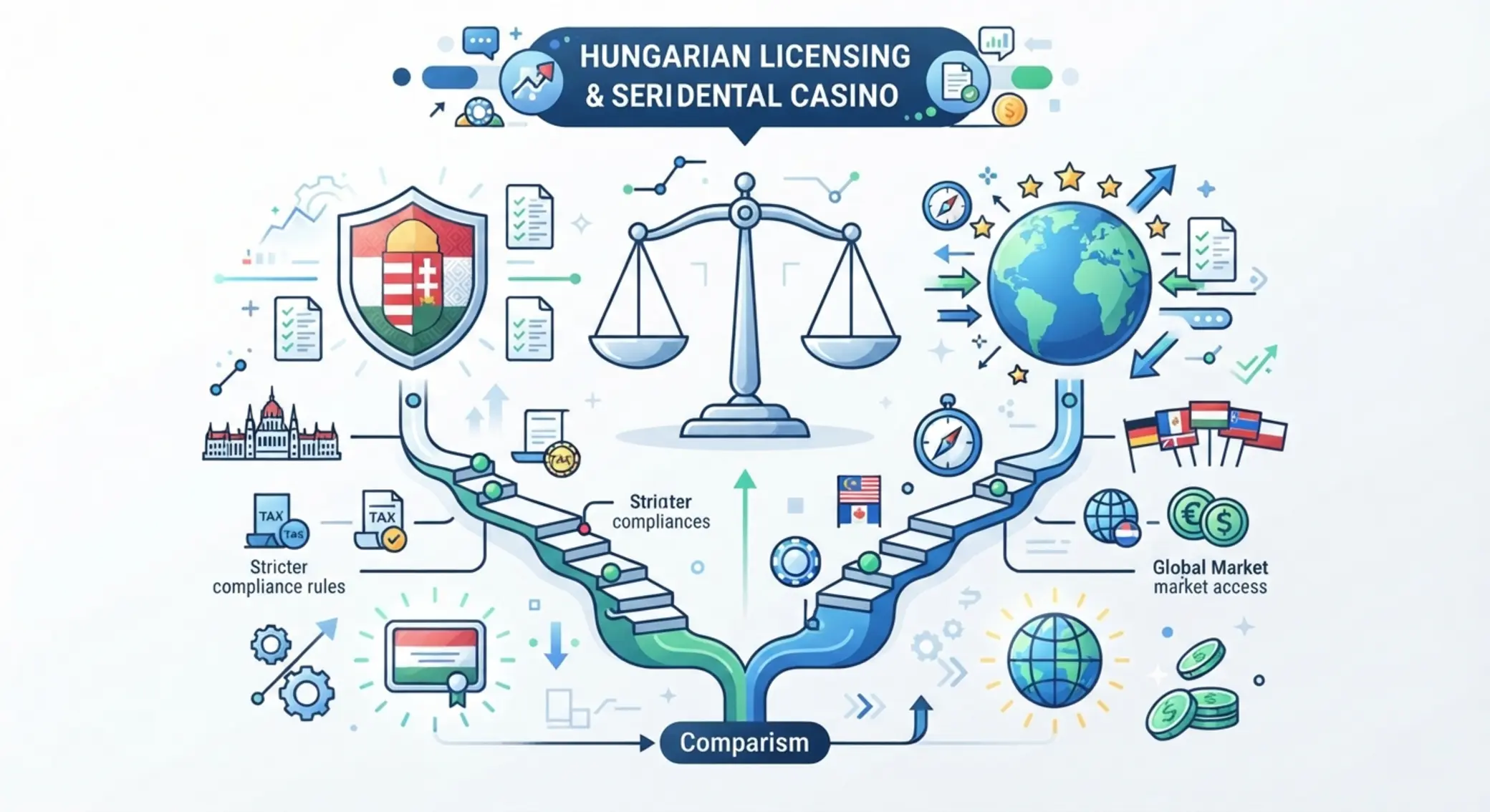 Magyar engedély és nemzetközi licenc Hazai és nemzetközi online kaszinó engedélyek összehasonlítása