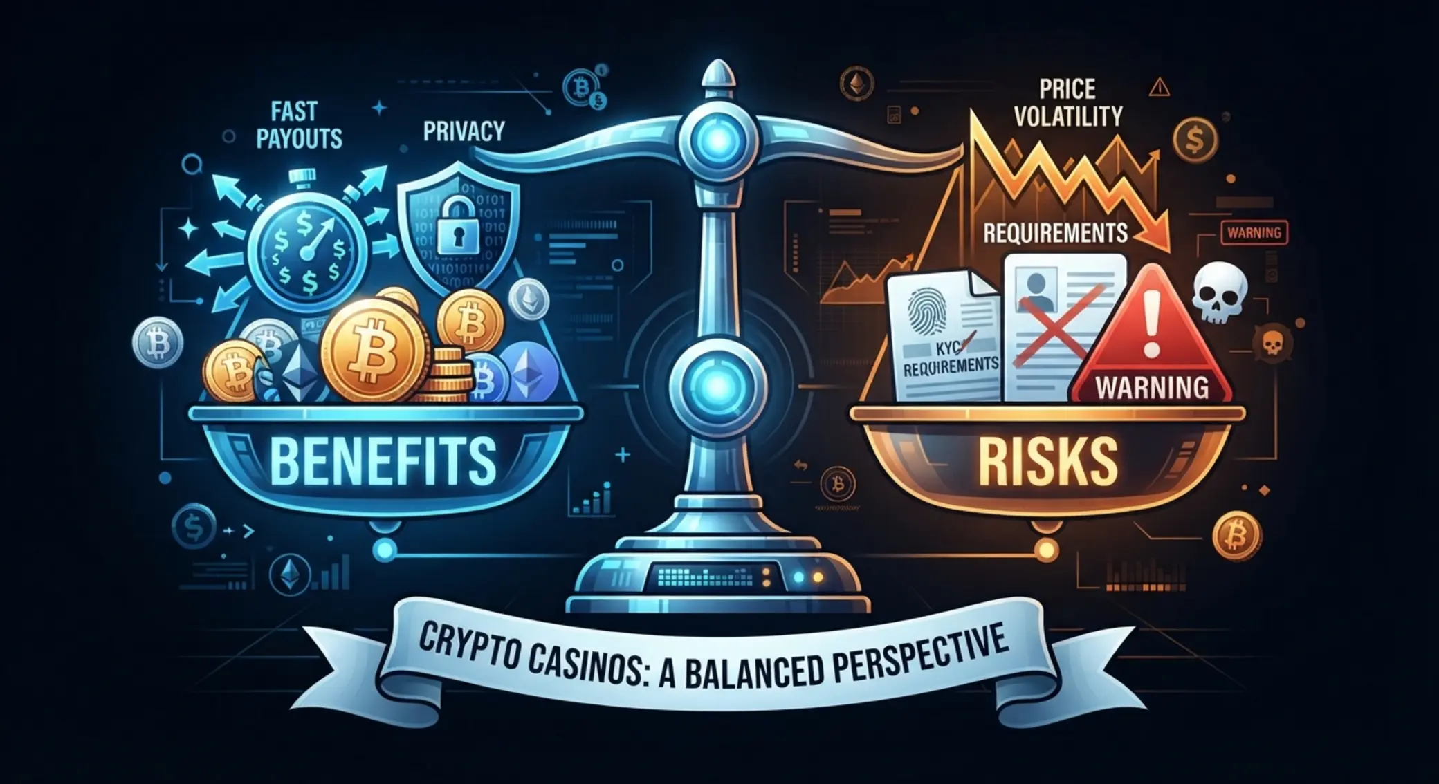 Bitcoin kaszinó előnyök és kockázatok Bitcoin kaszinók előnyei és hátrányai mérleg ábrán
