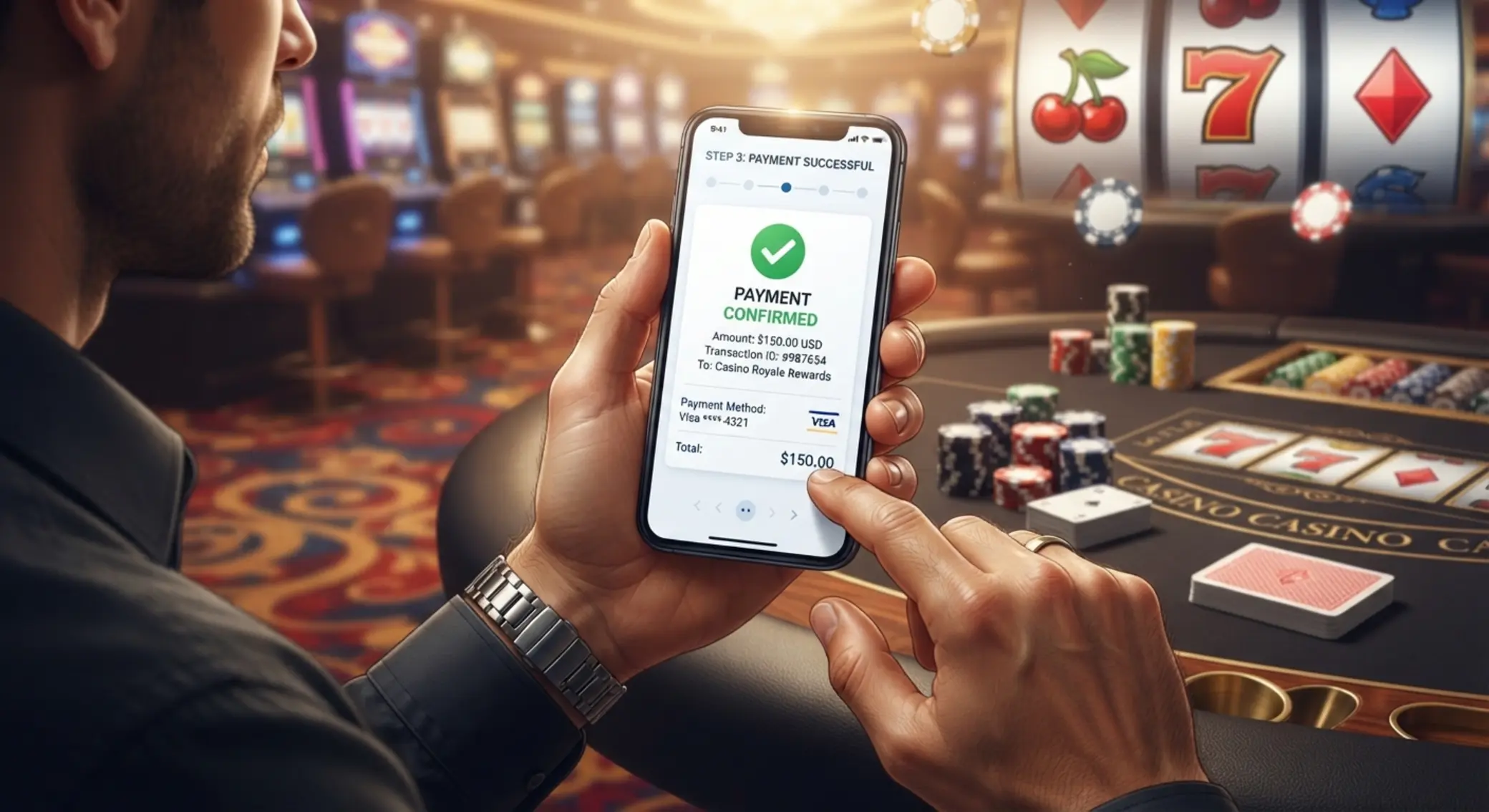 SMS befizetés folyamata Lépésről lépésre mobilfizetés kaszinóban